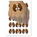 Cartoon Cavalier King Charles Spaniel Head Water Resistant Temporary Tattoo Set Fake Body Art Collection - 15 2 Tattoos (1 Sheet)