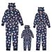 BESTSPR Christmas Pajamas for Family Sleepytime Pjs Family Matching Fleece Cranberry Deer Onesie Hooded Footed Pajama