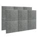 AGPtEK 12 Packs Acoustic Absorption Panels 12 * 12 * 0.4 Inches Sound Insulation Panels Beveled Edge Tiles High Density Acoustic Sound Absorbing Panels Dark Grey