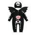 Huakaishijie Baby 3Pcs Halloween Outfits Long Sleeve Bat Costume with Wings Hat Set