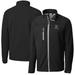 Men's Cutter & Buck Black Dayton Dragons Clique Telemark Eco Stretch Softshell Full-Zip Jacket