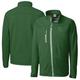 Men's Cutter & Buck Green Dayton Dragons Clique Telemark Eco Stretch Softshell Full-Zip Jacket