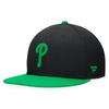 Men's Fanatics Black/Kelly Green Philadelphia Phillies Lucky Snapback Hat