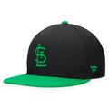 Men's Fanatics Branded Black/Kelly Green St. Louis Cardinals Lucky Snapback Hat