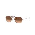 Ray-Ban OCTAGONAL CLASSIC Sonnenbrillen Bronze-Kupfer Fassung Braun Glas 53-21