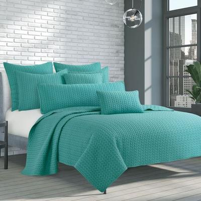Cayman Quilt Turquoise, Full / Queen, Turquoise