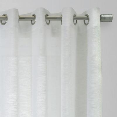 Elina Sheer Grommet Curtain Panel, 52 x 84, White