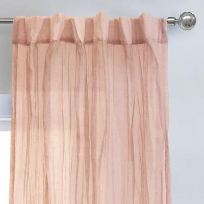 Mikana Sheer Curtain Panel, 52 x 95, Apricot