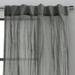 Mikana Sheer Curtain Panel, 52 x 108, Dark Gray