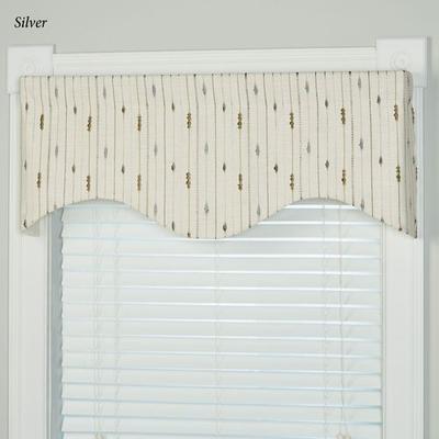 Harstad Cornice Valance 50 x 17, 50 x 17, Silver