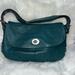 Coach Bags | Coach Teal Leather Medium Sized Turn Lock Bag | Color: Blue/Green | Size: Os