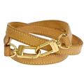 Louis Vuitton Accessories | Louis Vuitton Logo Shoulder Strap Leather Brown Gold Bag Accessory | Color: Brown | Size: W 0.8 X H 1.8 X D 0 " (Approx.)