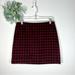 Madewell Skirts | Madewell Buffalo Check Upstate Skirt | Color: Black/Red | Size: 2
