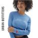 Urban Outfitters Tops | New Uo Urban Outfitters Anti-You Long Sleeve Blue Baby Tee Shirt T-Shirt S M L | Color: Blue | Size: Various