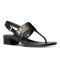 Michael Kors Shoes | Michael Kors Women's Jilly T-Strap Dress Sandals | Color: Black/Gold | Size: 10