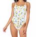 Jessica Simpson Swim | Jessica Simpson Nwt ‘Nice Lemons’ Printed Swimsuit Size Small | Color: White/Yellow | Size: S