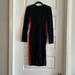 Zara Dresses | Long Sleeve Midi Zara Dress (Black) | Color: Black | Size: S