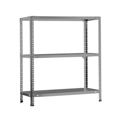 SimonRack Comfort Metallregal mit 3 Böden und Schrauben. Farbe GRAU 900x1100x500 mm Image