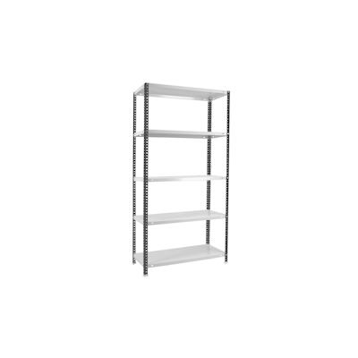 SimonRack Comfort Metallregal mit 5 Böden und Schrauben. Farbe ANTHRAZIT/WEISS 2000x1100x300 mm Image