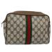 Gucci Bags | Gucci Gg Supreme Web Sherry Line Clutch Bag Beige Red Green Auth Yk9805 | Color: Tan | Size: Os