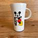 Disney Kitchen | Disney Mickey Mouse Ceramic Tumbler Travel Mug With Handle And Lid | Color: Black/White | Size: Os