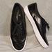 American Eagle Outfitters Shoes | American Eagle Outfitters Faux Black Leather Mens Sneakers Loafer,Size 9. | Color: Black/White | Size: 9