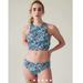 Athleta Swim | Athleta Conscious Crop Bikini Top High Waisted Bikini Bottoms Elysian Floral | Color: Blue/Green | Size: M