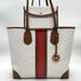 Michael Kors Bags | Michael Kors Large Eva Tote Bag | Color: Brown/White | Size: Large