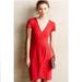 Anthropologie Dresses | Anthropologie Maeve Red Splitshade Texture Knit Red Dress. Size: Small | Color: Red | Size: S