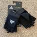 Adidas Accessories | Adidas Women’s Essential Adjustable Gloves | Color: Black/White | Size: Medium