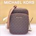 Michael Kors Bags | Michael Kors Jet Set Travel Medium Logo Crossbody Bag | Color: Brown/Gold | Size: 9"W X5.5"Hx1"D