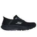 Skechers Men's Slip-ins: GO RUN Consistent - Empowered Sneaker | Size 9.0 Extra Wide | Black | Textile/Synthetic | Vegan | Machine Washable