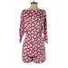 Diane von Furstenberg Romper High Neck 3/4 sleeves: Pink Rompers - Women's Size 4