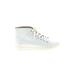 Eileen Fisher Sneakers: White Print Shoes - Women's Size 9 1/2 - Almond Toe