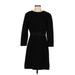 J.Crew Casual Dress - Sweater Dress: Black Dresses - Women's Size 4