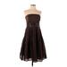 Ann Taylor Cocktail Dress - Party: Brown Dresses - Women's Size 6 Petite