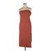 Old Navy Casual Dress - Midi Strapless Sleeveless: Brown Solid Dresses - Women's Size X-Large