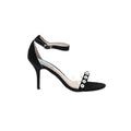 Blue by Betsey Johnson Sandals: Black Shoes - Women's Size 10 - Open Toe