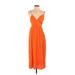 Mara Hoffman Casual Dress - Midi: Orange Dresses - Women's Size X-Small