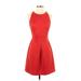 Laundry by Design Casual Dress - A-Line: Red Solid Dresses - Women's Size 2