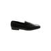 Via Spiga Flats: Loafers Chunky Heel Classic Black Solid Shoes - Women's Size 8 - Almond Toe