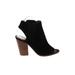 Dolce Vita Heels: Black Print Shoes - Women's Size 8 1/2 - Peep Toe