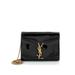 Saint Laurent Leather Shoulder Bag: Black Bags