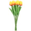10 PièCes SéRies Tulipe Fleur Artificielle Contact RéEl Bouquet Artificiel Fausse Fleur pour