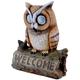 Moderne Home Decor Statues Hibou Forme LumièRe led Solaire Jardin LumièRe Hibou Pelouse Lampe