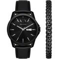 Quarzuhr ARMANI EXCHANGE "AX7147SET" Armbanduhren schwarz Herren Quarzuhren