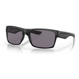 Oakley OO9256 Twoface A Sunglasses - Men's Matte Black Frame Prizm Grey Polarized Lens Asian Fit 60 OO9256-925619-60