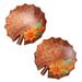 Novica Handmade Java Lotus Leaf Wood Batik Decorative Bowls (Pair)