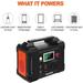 200W Portable Power Station, 40800mAh Solar Generator with 110V AC Outlet/2 DC Ports/3 USB Ports