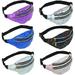 6pcs Waist Bag Pu Leather Outdoor Fashion Colorful Sports Multi-layer Fanny Pack For Traveling Running Partying